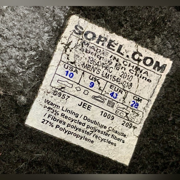 Men’s 10 2010 Vtg Sorel Waterproof Canadian Olympics Limited Edition Boots Rare - Picture 14 of 16